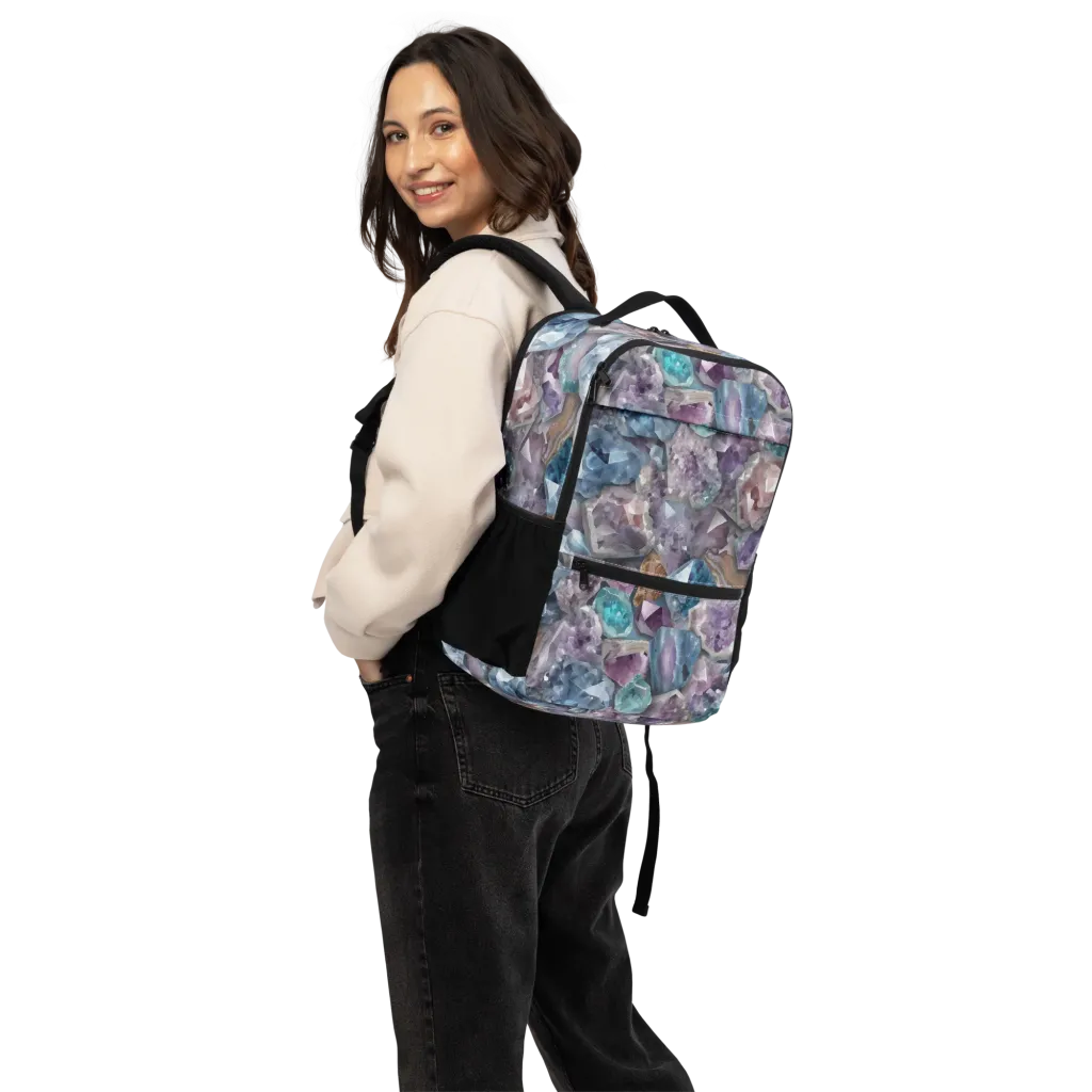 Amethyst Tide on Utility Backpack — Back