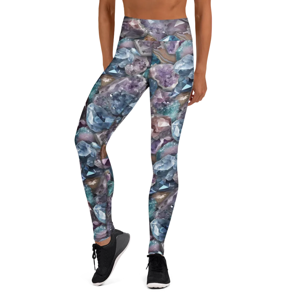Amethyst Tide on Yoga Leggings — Front