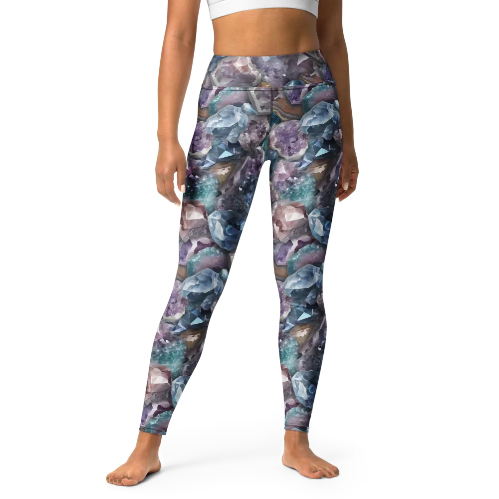 Amethyst Tide on Yoga Leggings — Front