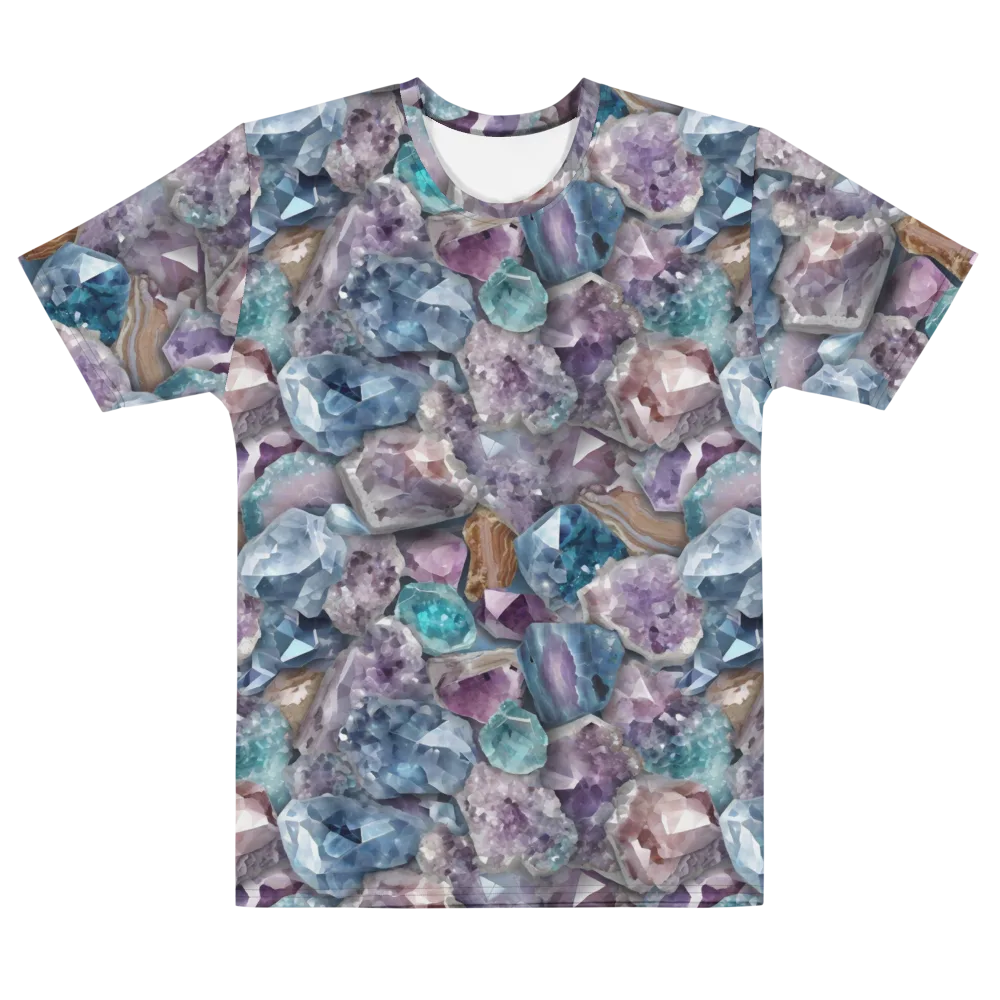 Amethyst Tide on Men's Cotton Crew Neck T-Shirt — Front