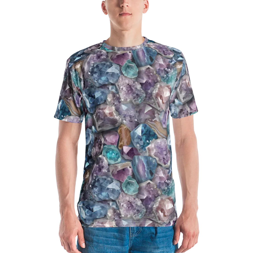 Amethyst Tide on Men's Crew Neck T-Shirt — Front