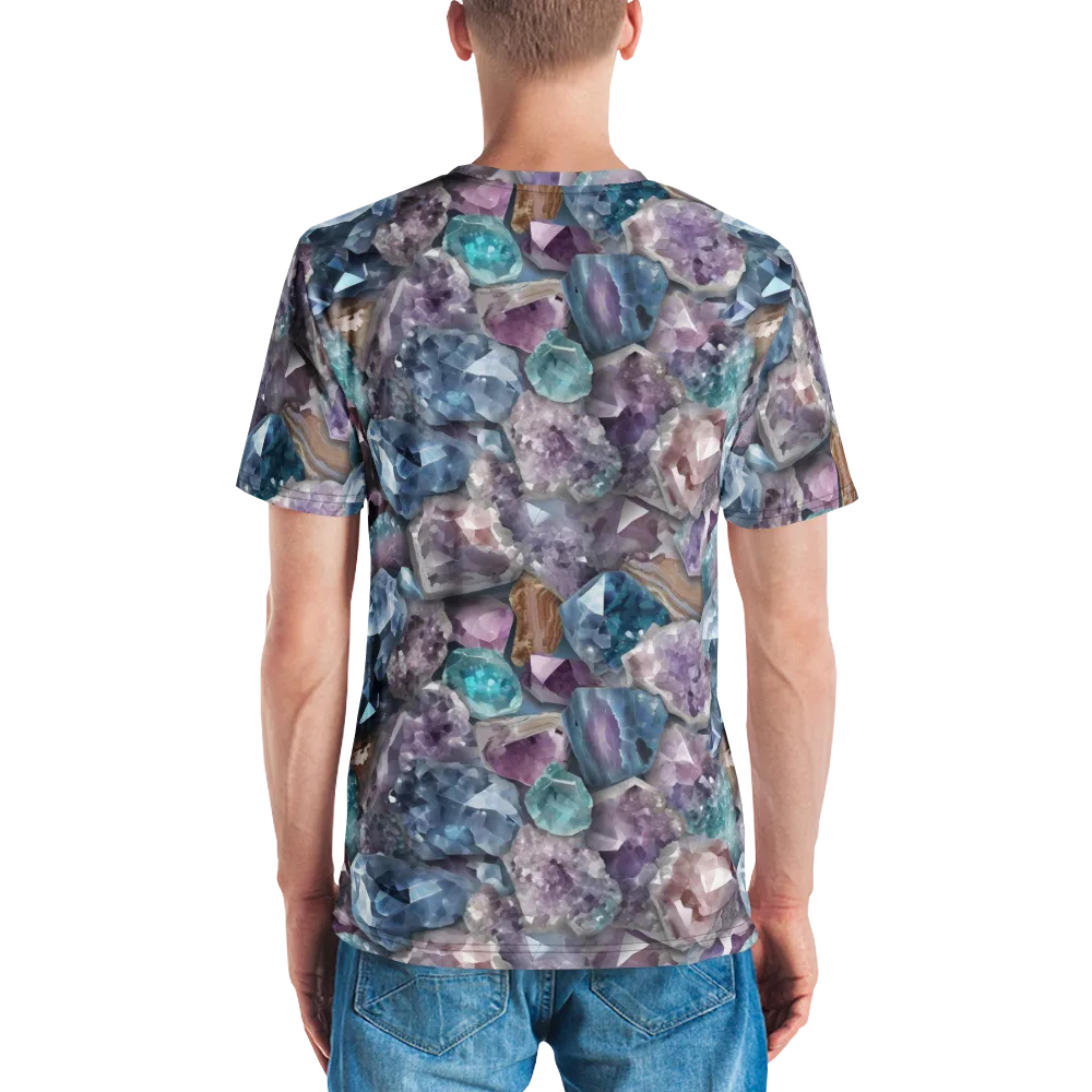 Amethyst Tide on Men's Crew Neck T-Shirt — Back