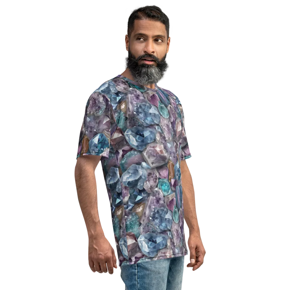 Amethyst Tide on Men's Crew Neck T-Shirt — Right