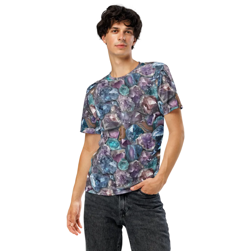 Amethyst Tide on Men's Crew Neck T-Shirt — Front