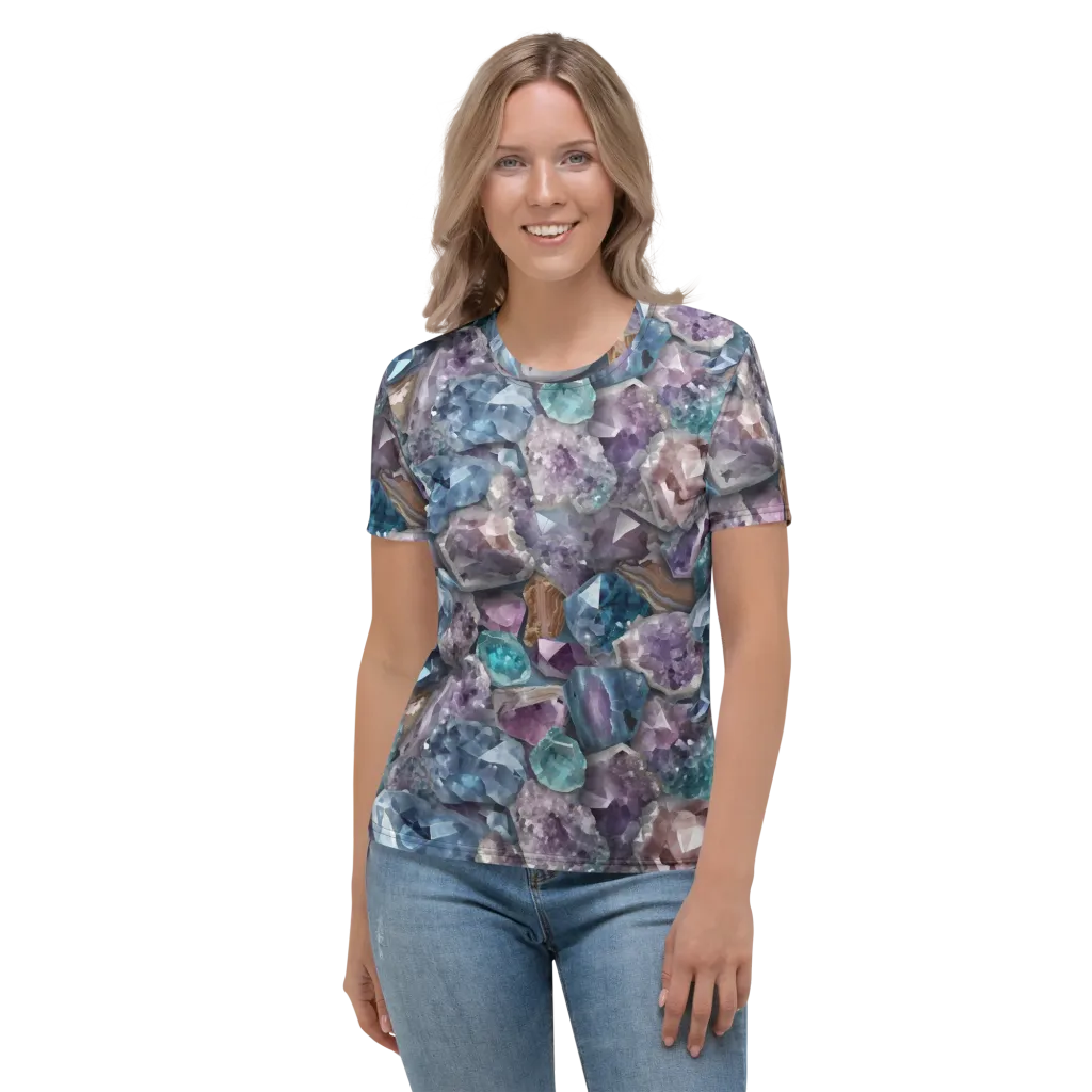Amethyst Tide on Women's Crew Neck T-Shirt — Front