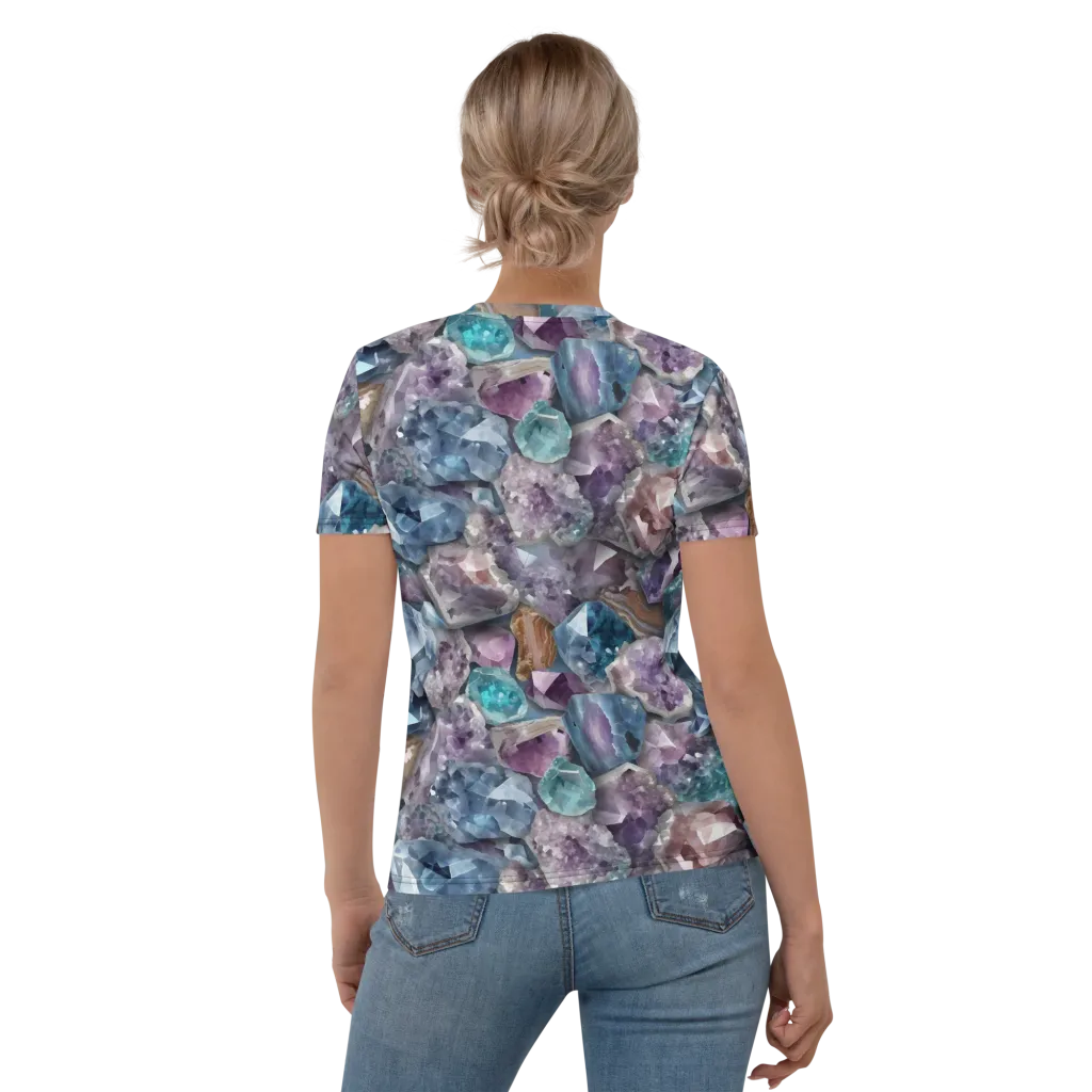 Amethyst Tide on Women's Crew Neck T-Shirt — Back