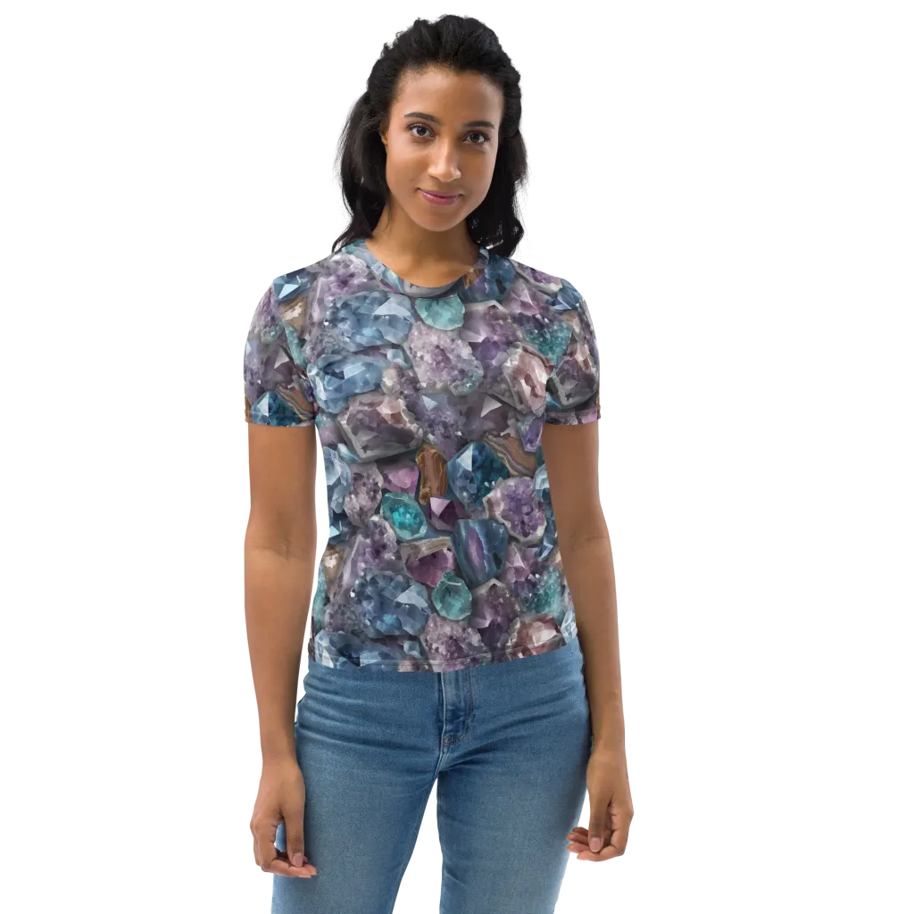 Amethyst Tide on Women's Crew Neck T-Shirt — Front
