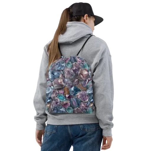Amethyst Tide — Drawstring Bag