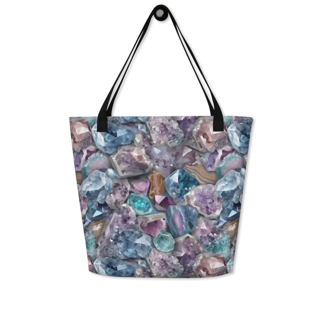 Amethyst Tide on Large Tote Bag W/ Pocket — Front