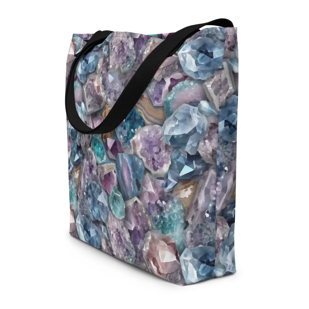 Amethyst Tide on Large Tote Bag W/ Pocket — Front