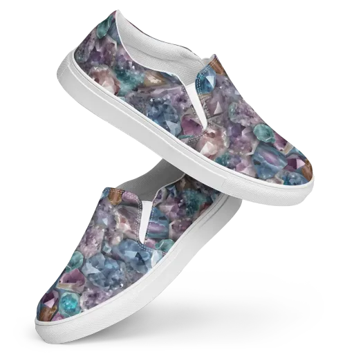 Amethyst Tide on a Women's Slip-On Canvas Shoes