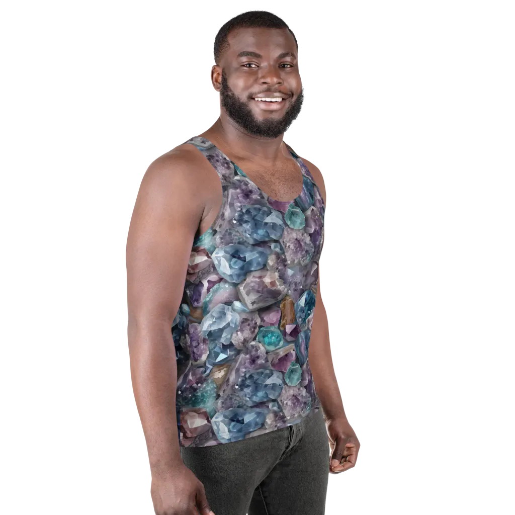 Amethyst Tide on Men's Tank Top — Right Front