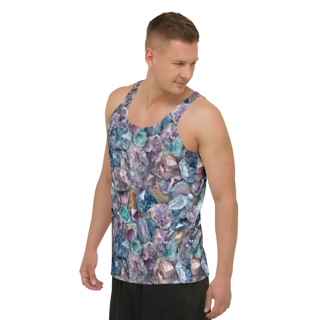 Amethyst Tide on Men's Tank Top — Left Front