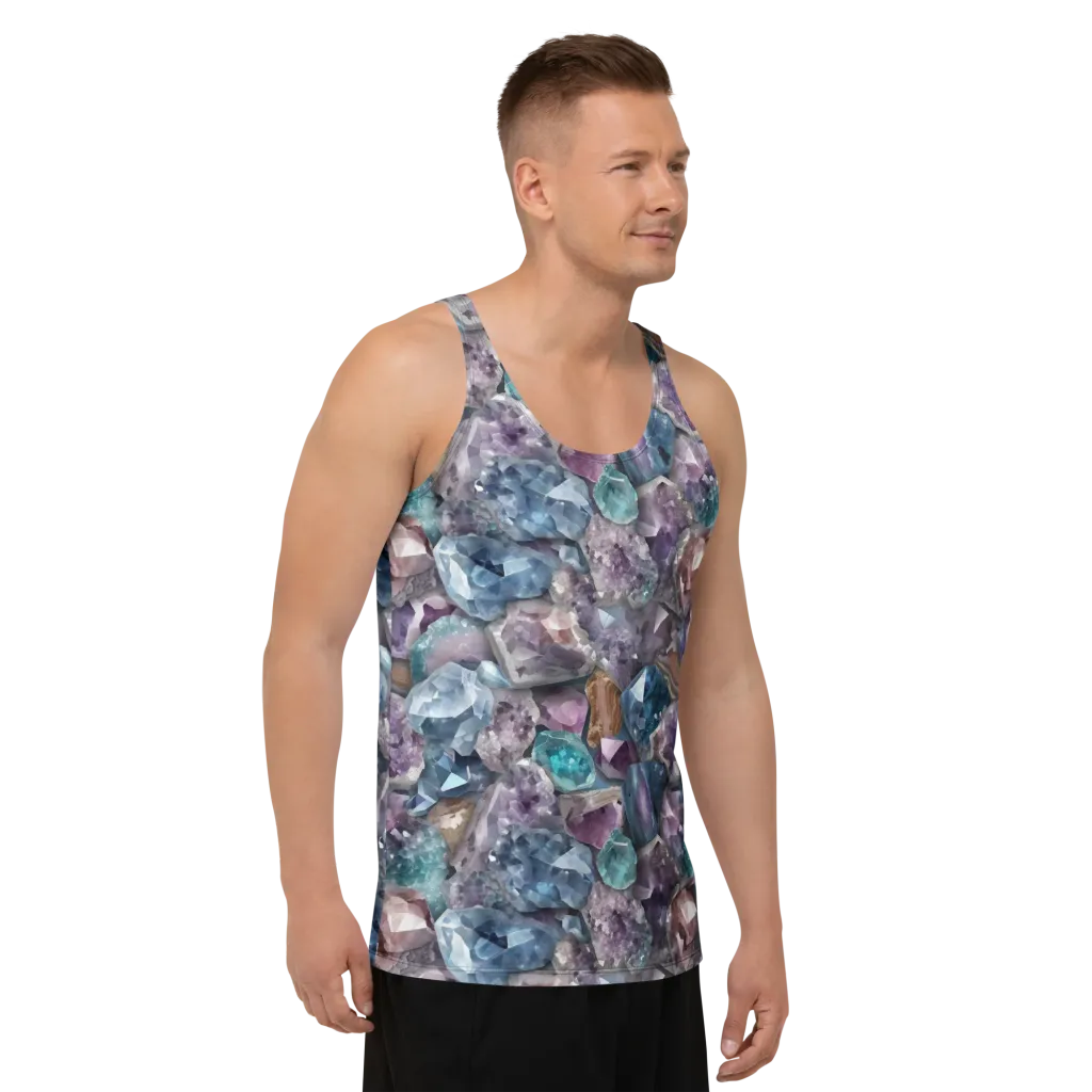 Amethyst Tide on Men's Tank Top — Right Front