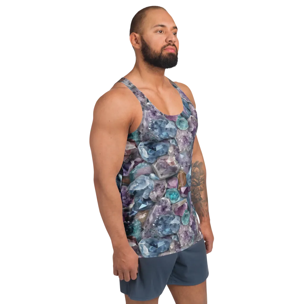 Amethyst Tide on Men's Tank Top — Right Front