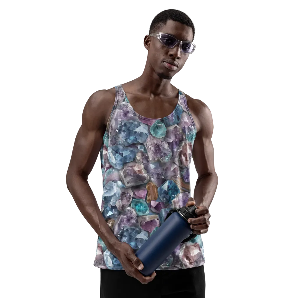 Amethyst Tide on Men's Tank Top — Front