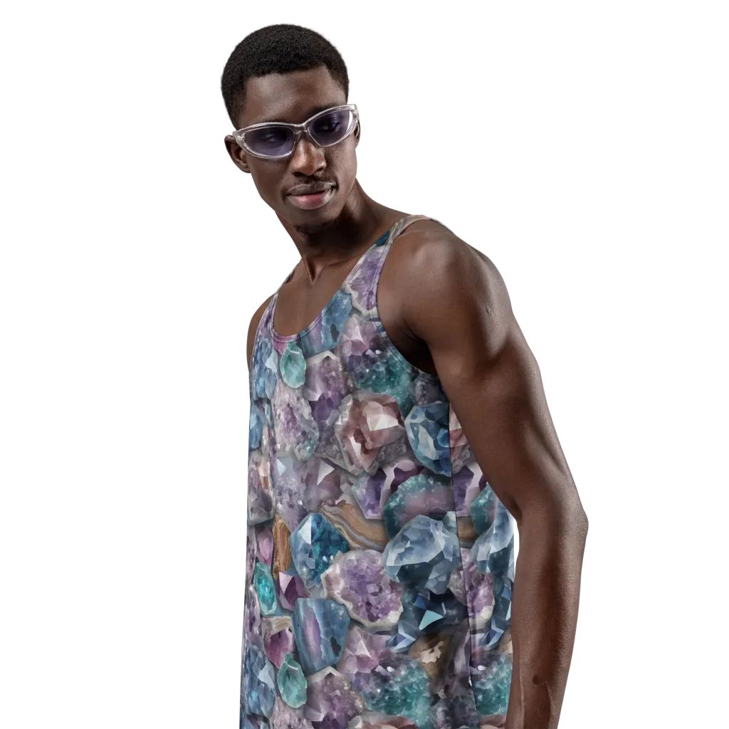 Amethyst Tide on Men's Tank Top — Left