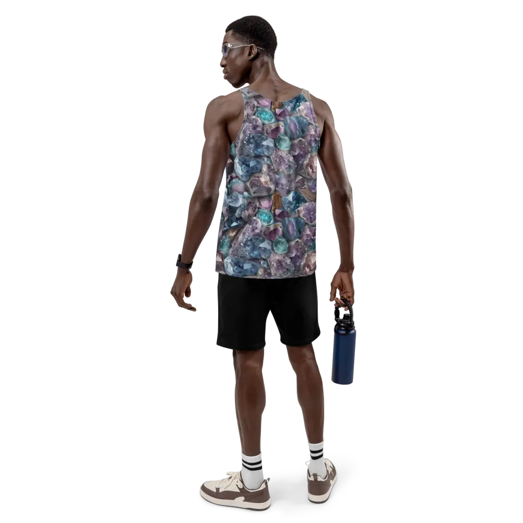 Amethyst Tide on Men's Tank Top — Back