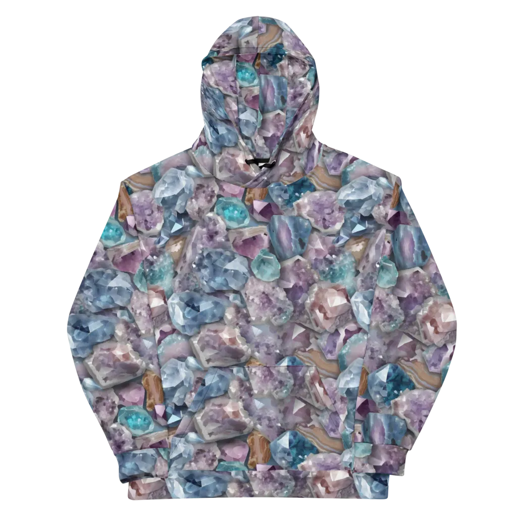 Amethyst Tide on Cotton Hoodie — Front