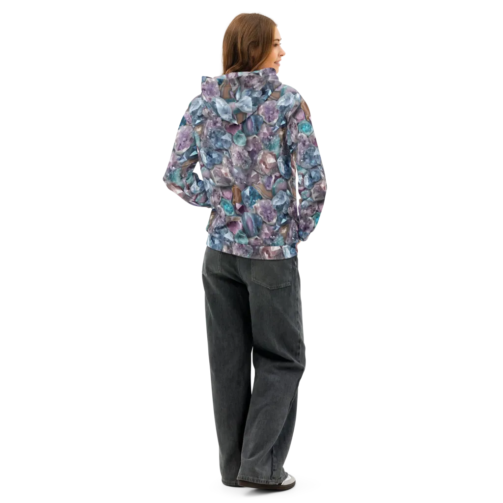 Amethyst Tide on Cotton Hoodie — Back