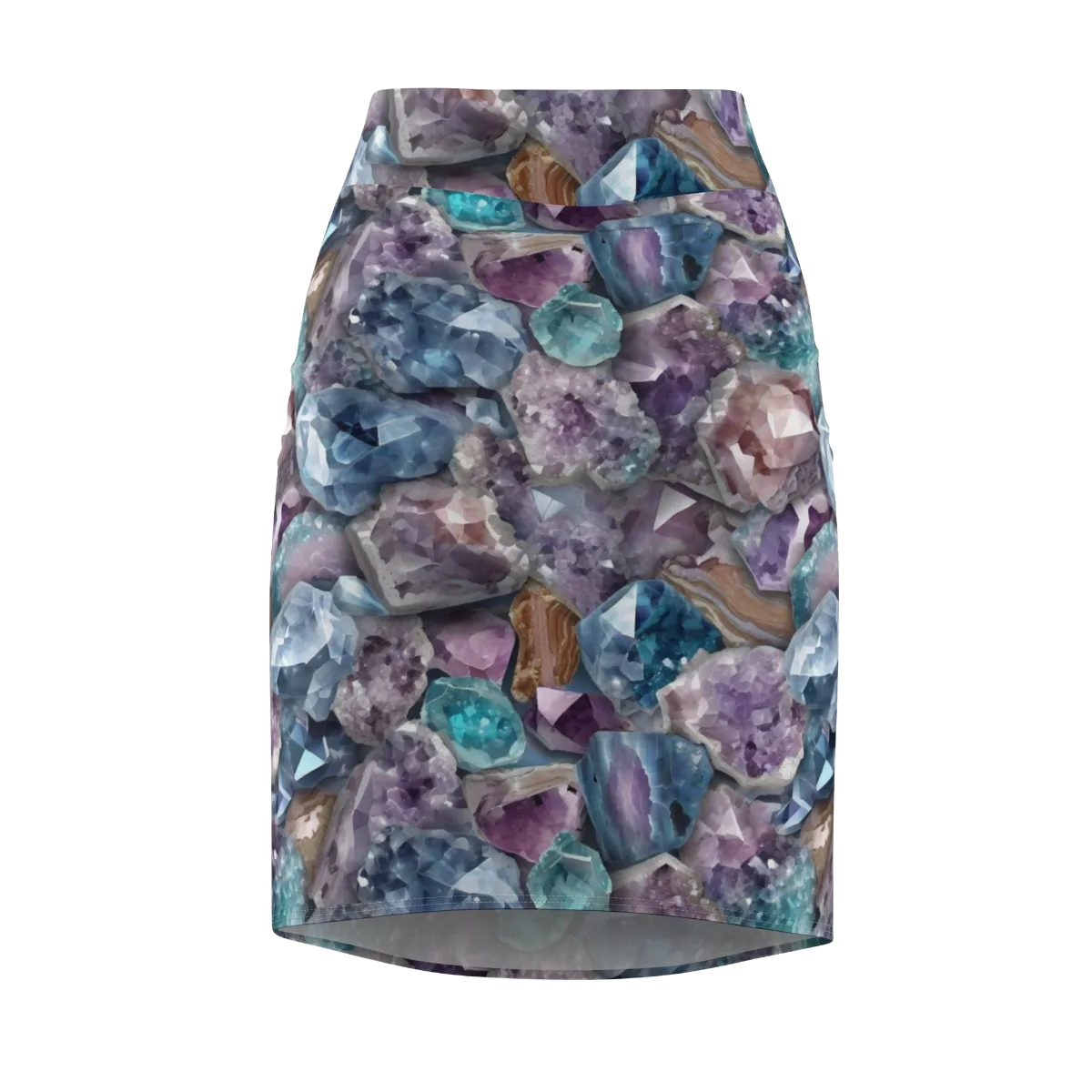 Amethyst Tide on Pencil Skirt — Front