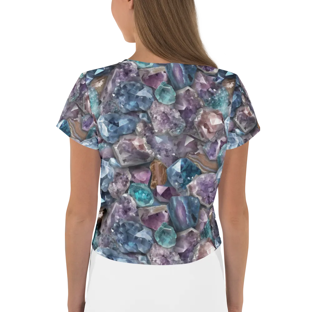 Amethyst Tide on Crop Tee — Back