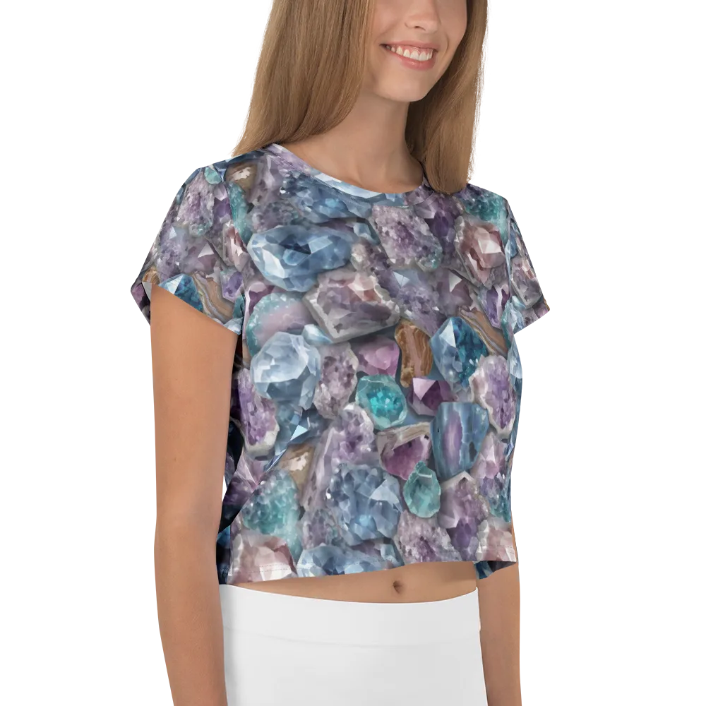 Amethyst Tide on Crop Tee — Right