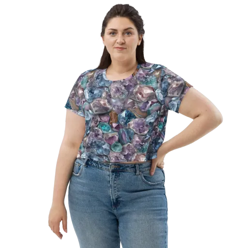 Amethyst Tide on a Crop Tee