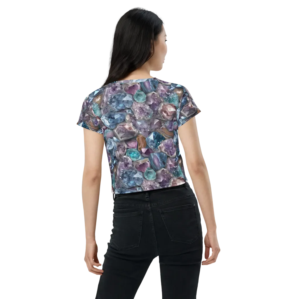 Amethyst Tide on Crop Tee — Back