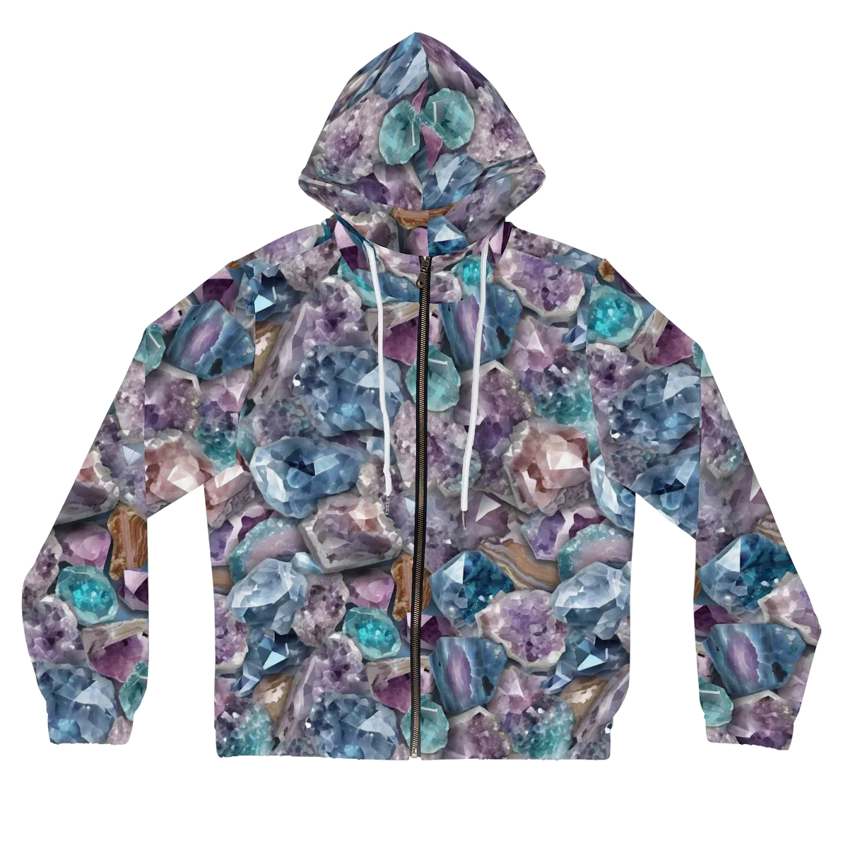 Amethyst Tide on Women's Full-Zip Hoodie — Front