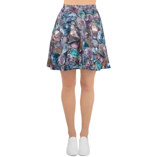 Amethyst Tide on a Skater Skirt