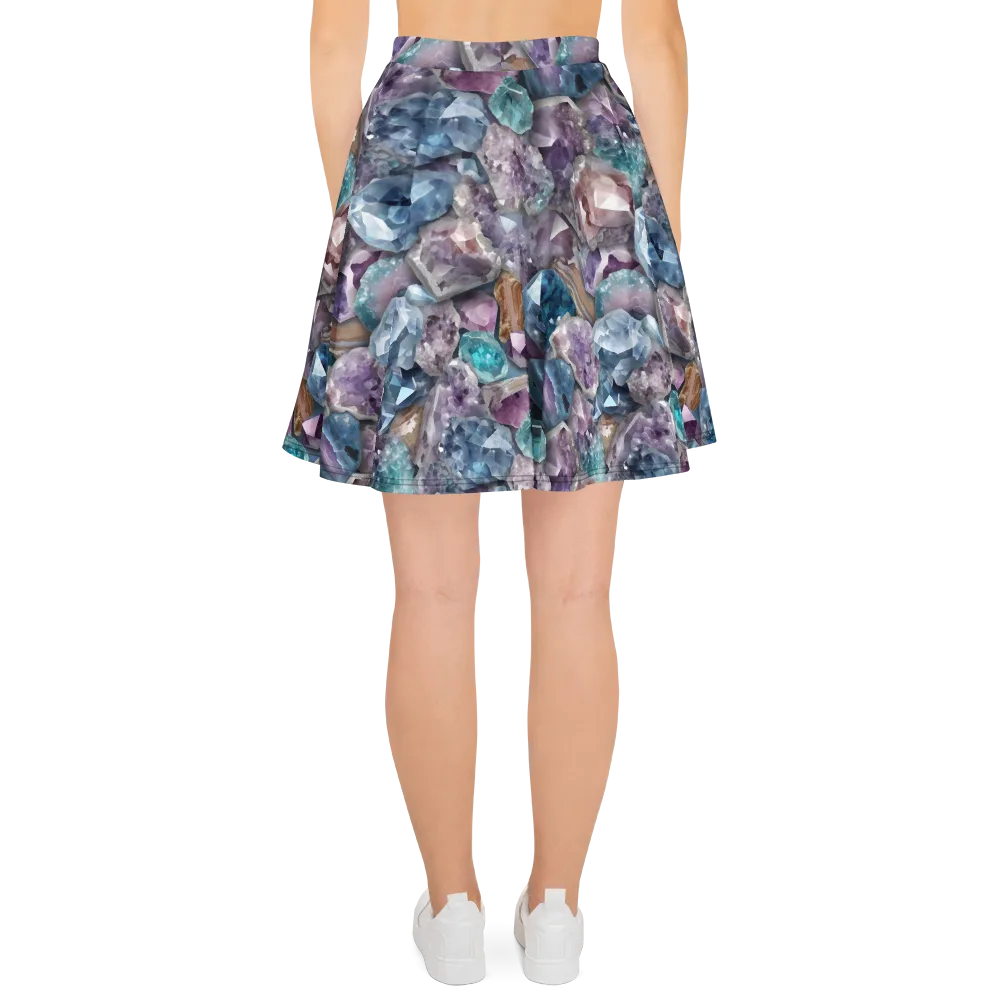 Amethyst Tide on Skater Skirt — Back