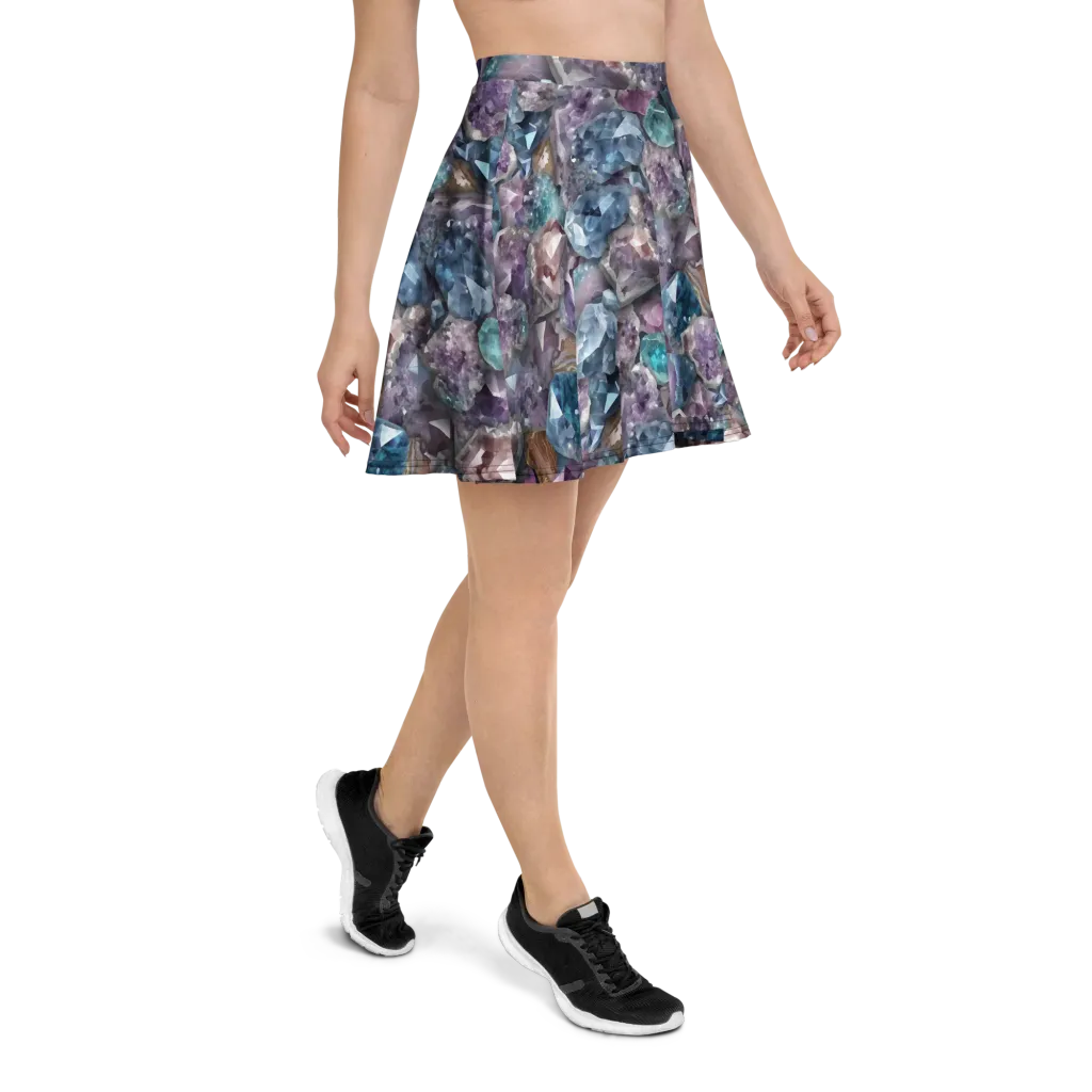 Amethyst Tide on Skater Skirt — Right