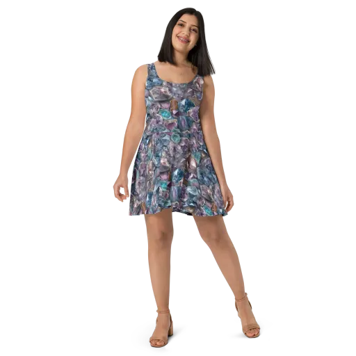 Amethyst Tide on a Skater Dress