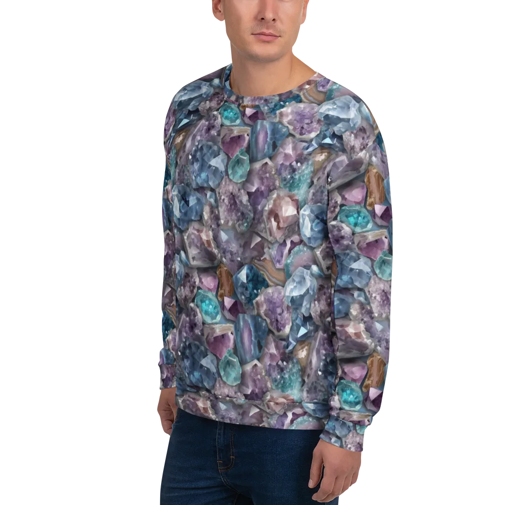 Amethyst Tide on Sweatshirt — Left Front