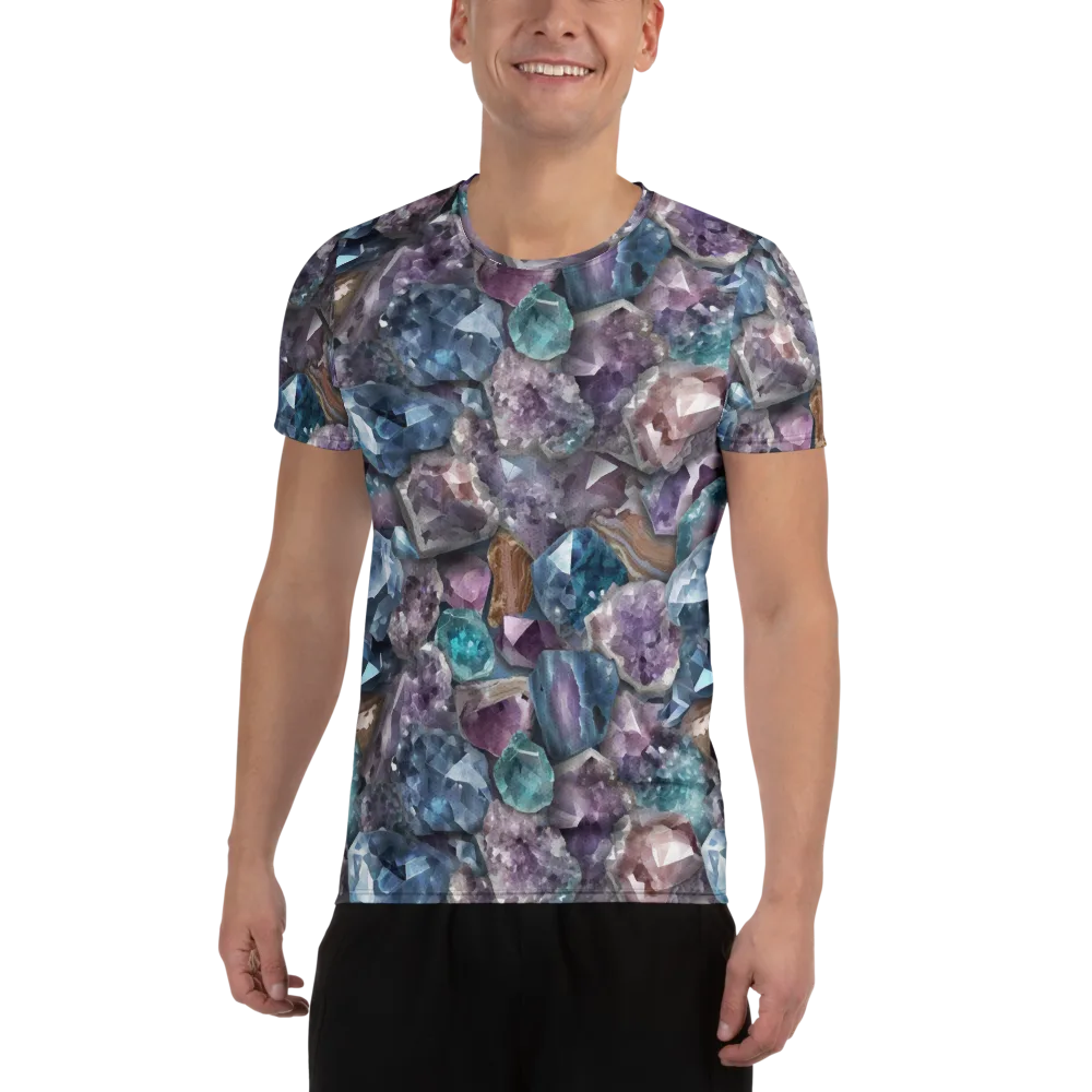 Amethyst Tide on Men's Athletic T-Shirt — Front
