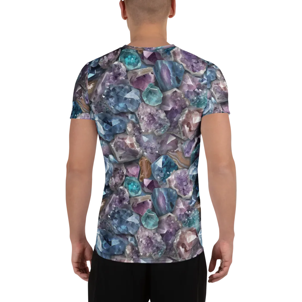 Amethyst Tide on Men's Athletic T-Shirt — Back