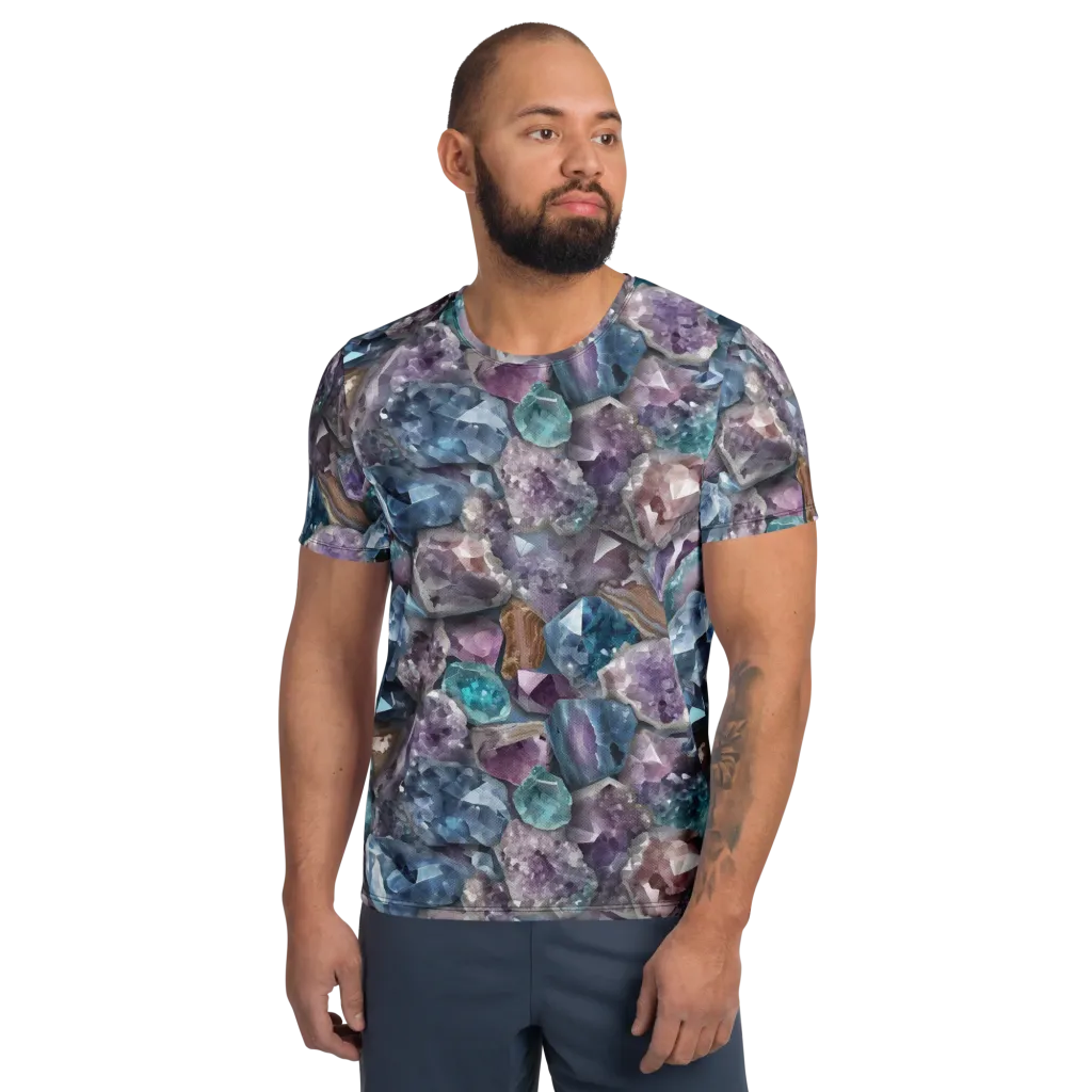 Amethyst Tide on Men's Athletic T-Shirt — Front