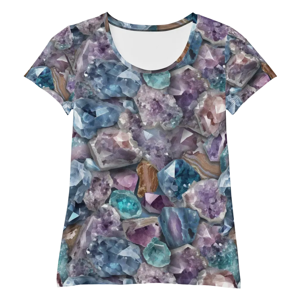 Amethyst Tide on Women's Athletic T-Shirt — Front