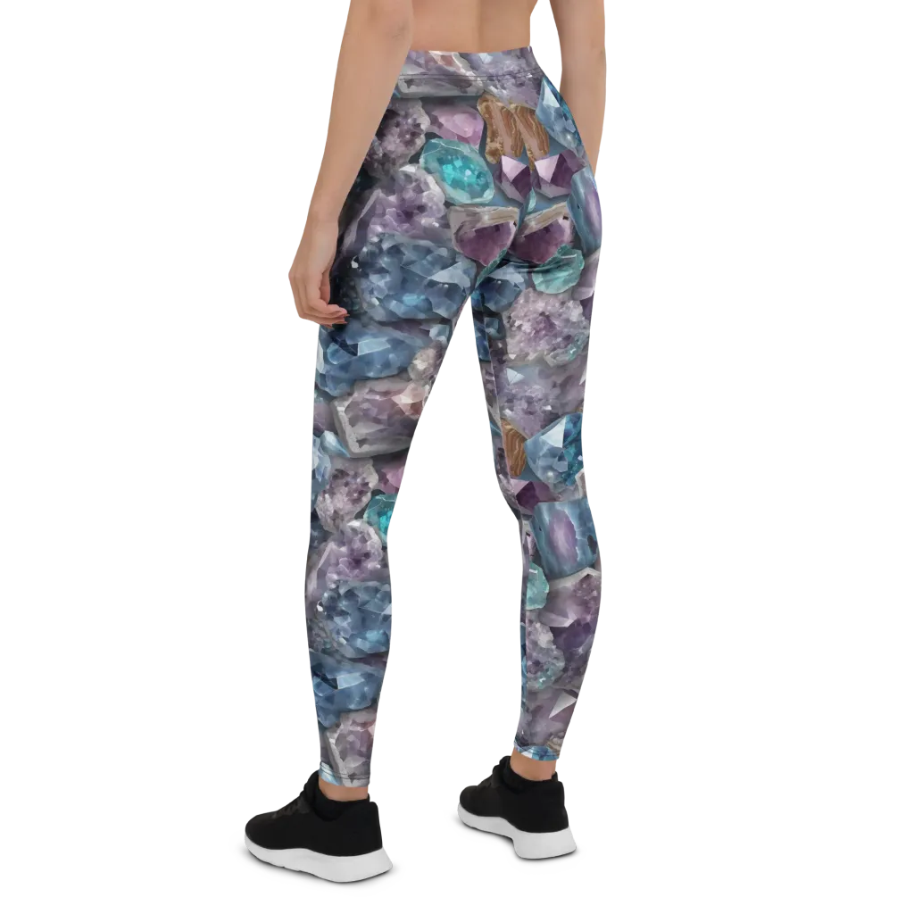 Amethyst Tide on Leggings — Back