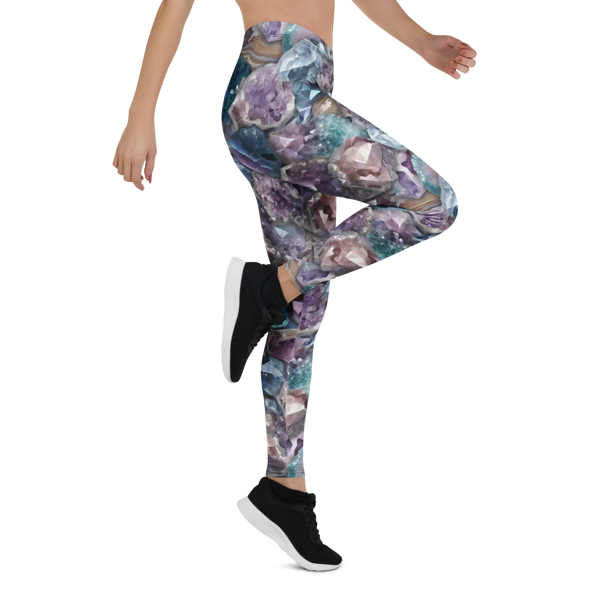Amethyst Tide on Leggings — Right