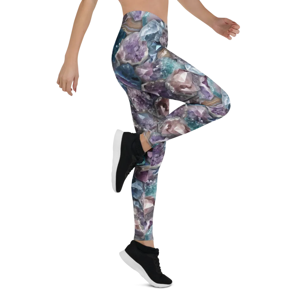 Amethyst Tide on Leggings — Right