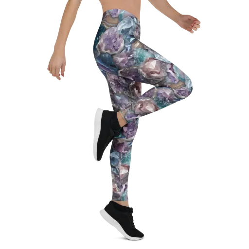 Amethyst Tide on a Leggings