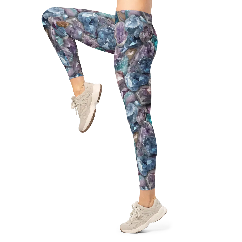 Amethyst Tide on Leggings — Left
