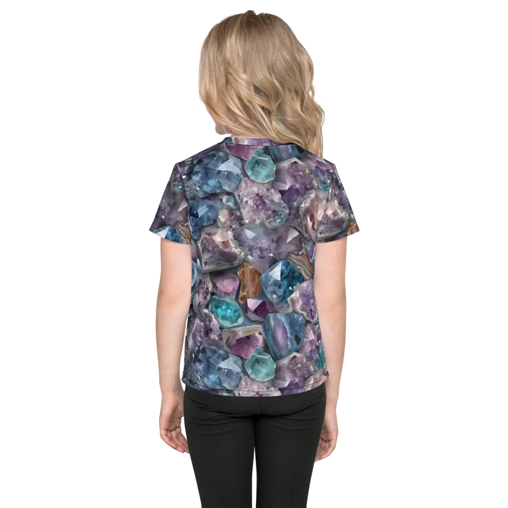 Amethyst Tide on Kids Crew Neck T-Shirt — Back