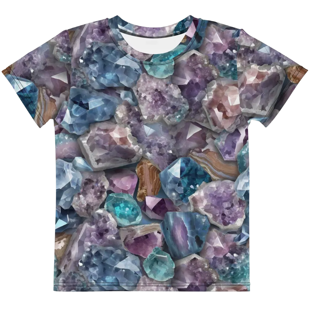 Amethyst Tide on Kids Crew Neck T-Shirt — Front