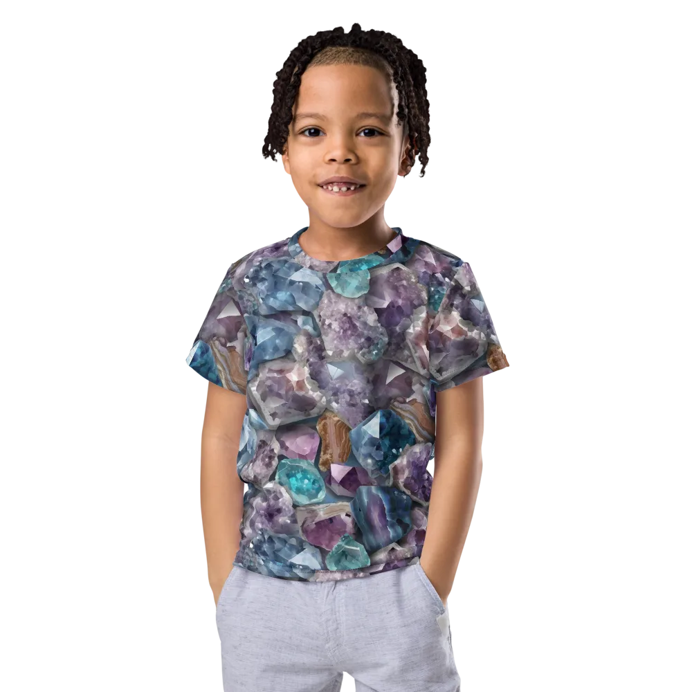 Amethyst Tide on Kids Crew Neck T-Shirt — Front
