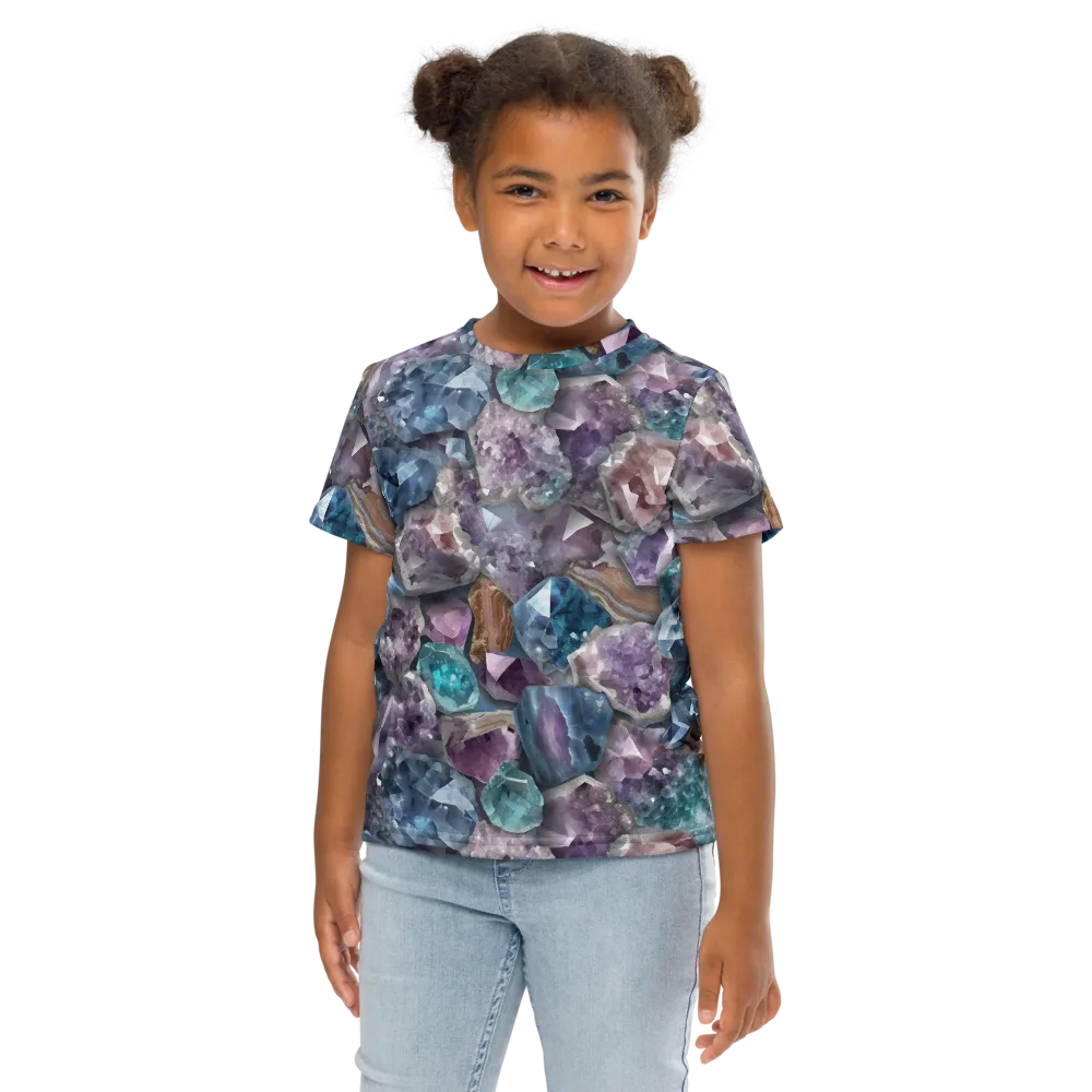 Amethyst Tide on Kids Crew Neck T-Shirt — Front