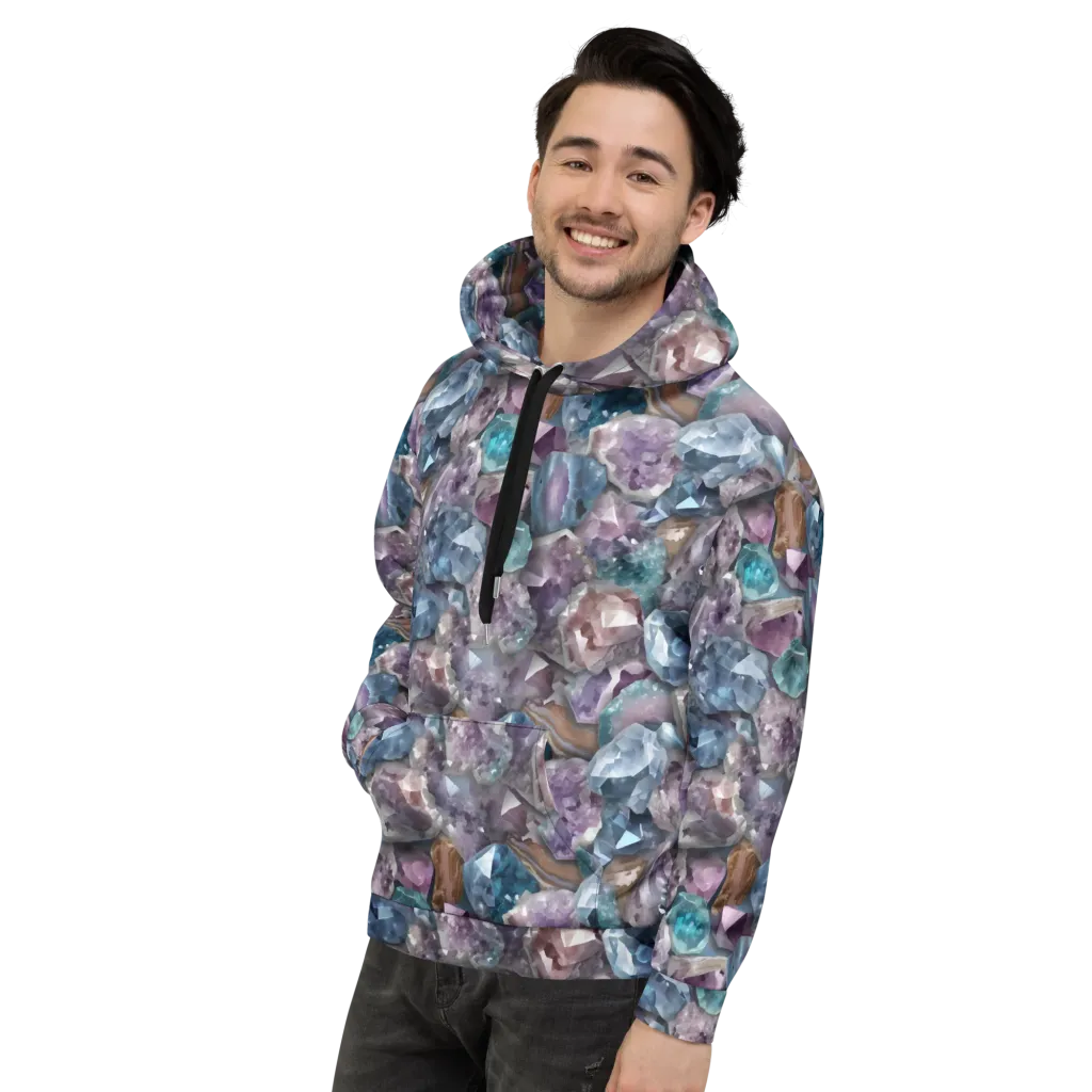 Amethyst Tide on Hoodie — Left