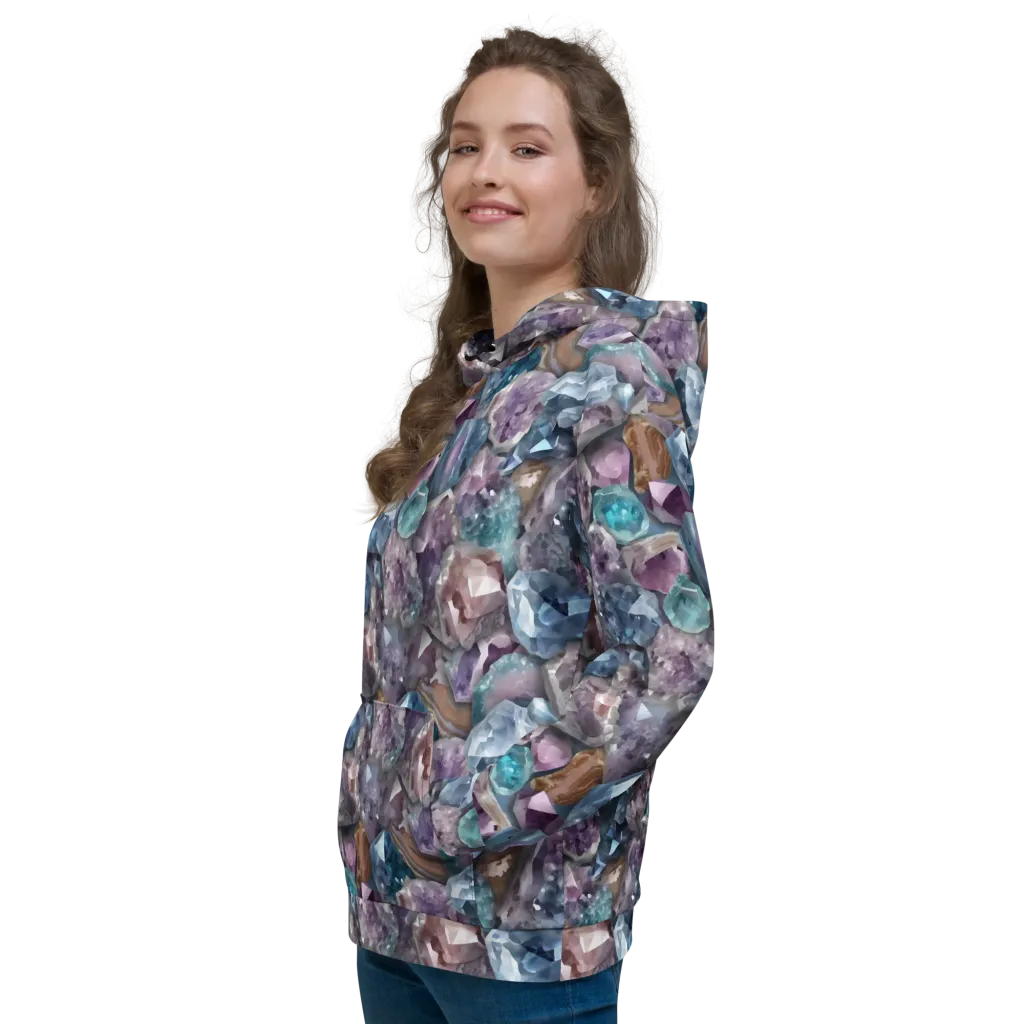Amethyst Tide on Hoodie — Left